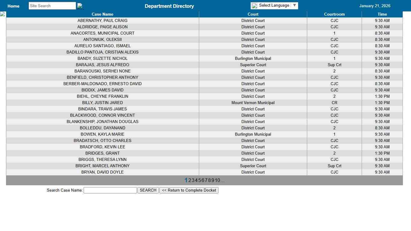Court Display Boards